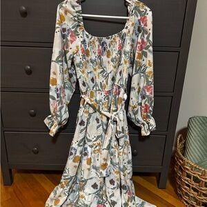 Floral Long Sleeve Dress